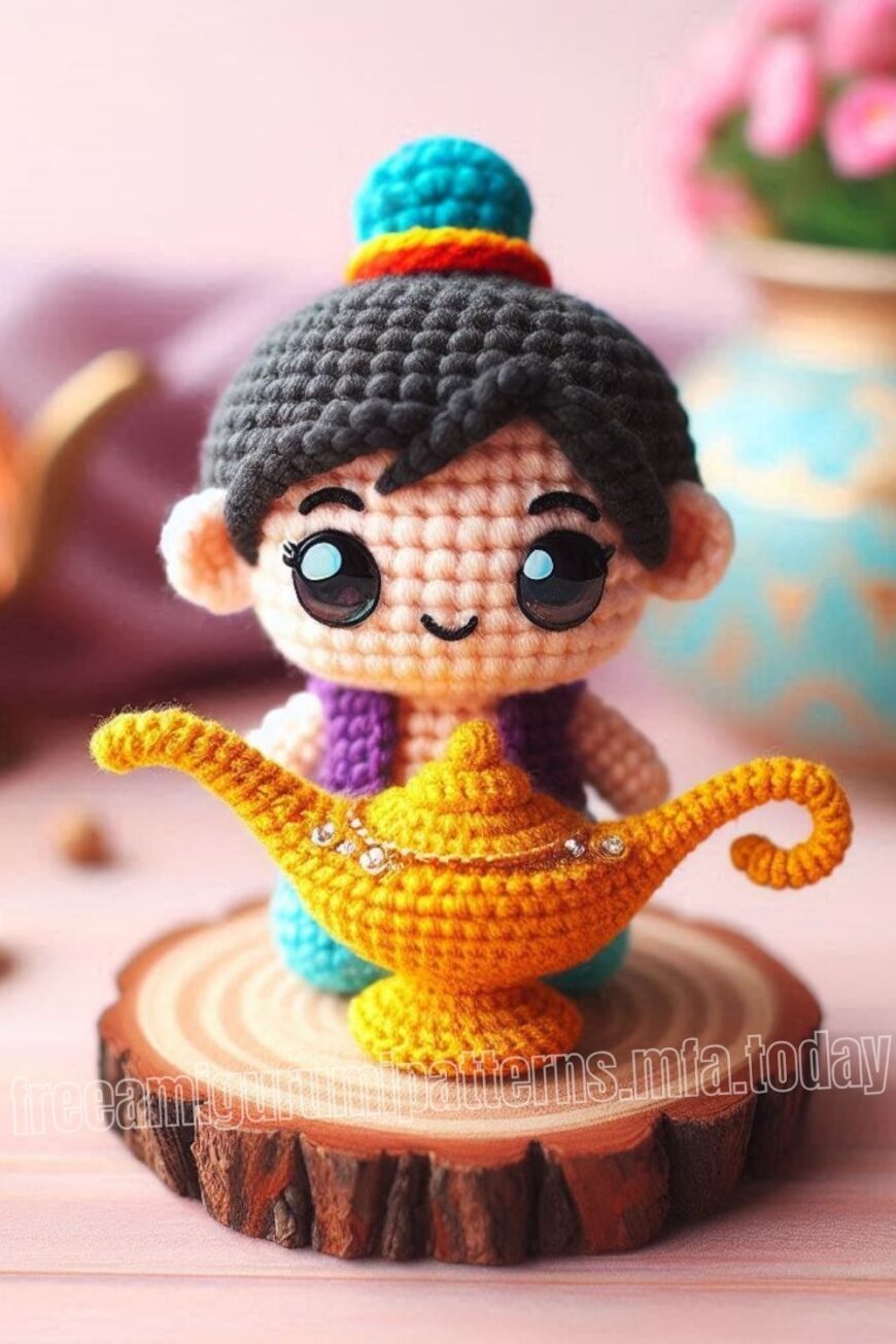 Amigurumi Crochet Aladdin’s Magical Lamp Free Pattern-1 – Free ...