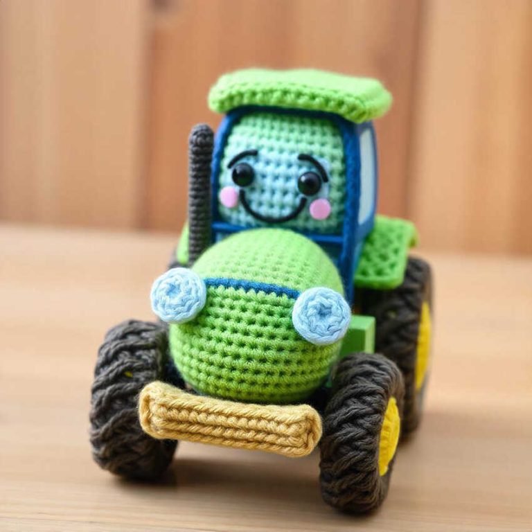 Amigurumi Crochet Classic Car Free Pattern-1