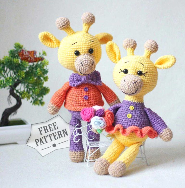 Amigurumi Crochet Giraffe Family Free Pattern-1