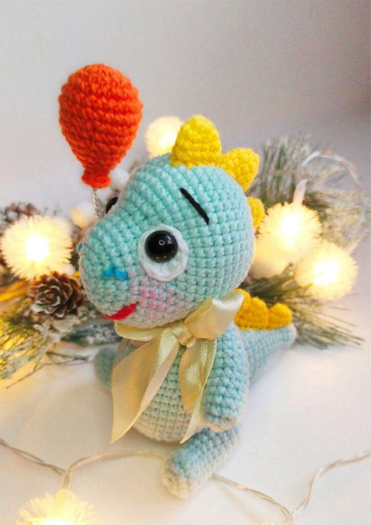 Amigurumi Crochet Little Dinosaur Free Pattern-1