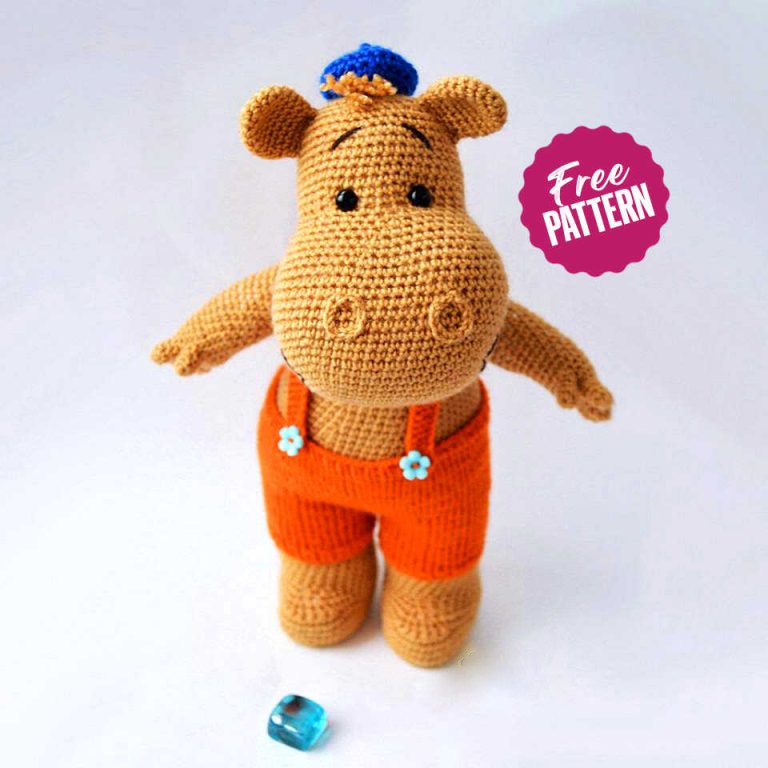 Amigurumi Crochet Tuma the Hippo Free Pattern-1