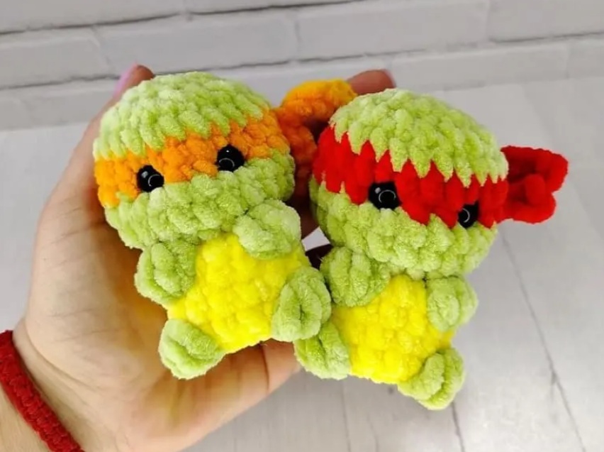 Amigurumi Crochet Ninja Turtles Free Pattern-1