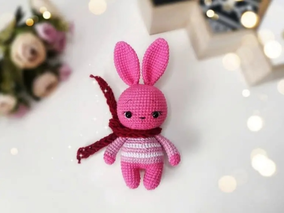 Amigurumi Crochet Pink Bunny Free Pattern-1