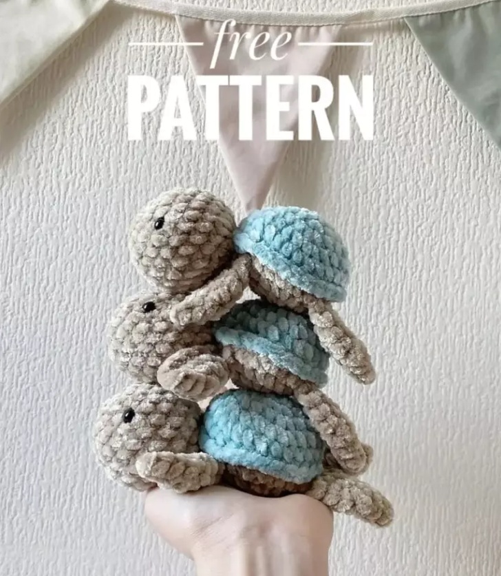 Amigurumi Crochet Plush Turtle Free Pattern-1