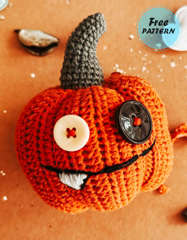 Amigurumi Crochet Halloween Pumpkin Free Pattern-1