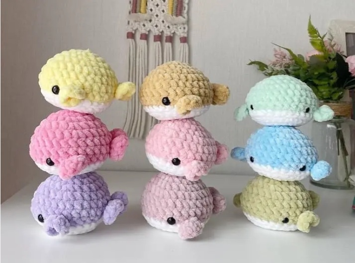 Amigurumi Crochet Cute Plush Whale Free Pattern-1