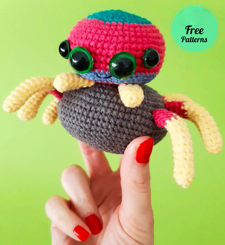 Amigurumi Jumper Crochet Spider Free Pattern