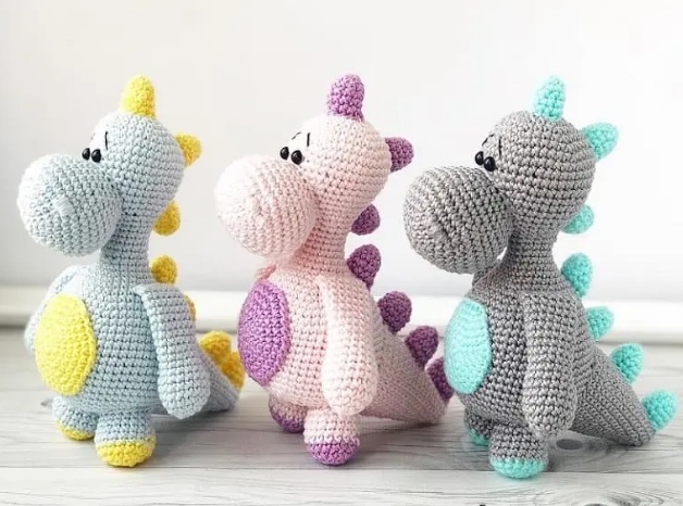 Amigurumi Crochet Dinosaur Free Pattern-1