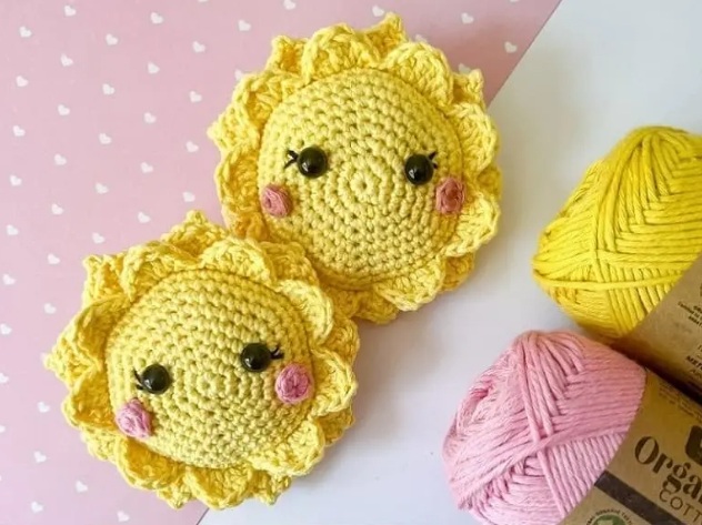 Amigurumi Crochet Little Sun Flower Free Pattern-1