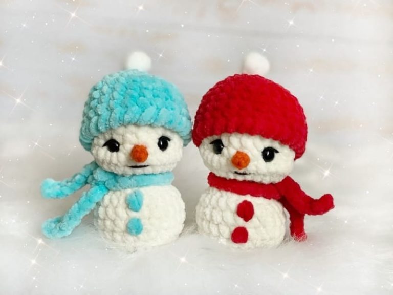 Amigurumi Crochet Plush Snowman Free Pattern-1