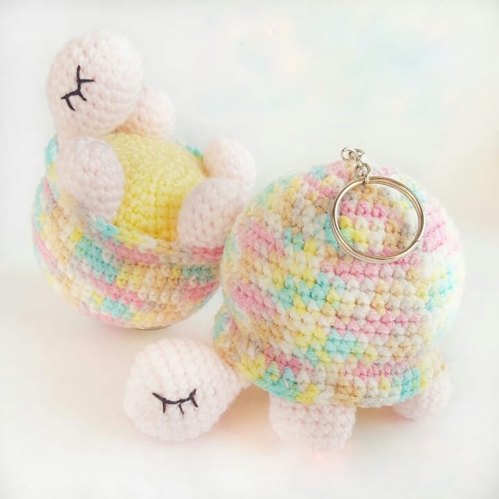 Amigurumi Crochet Diamond Turtle Free Pattern-1
