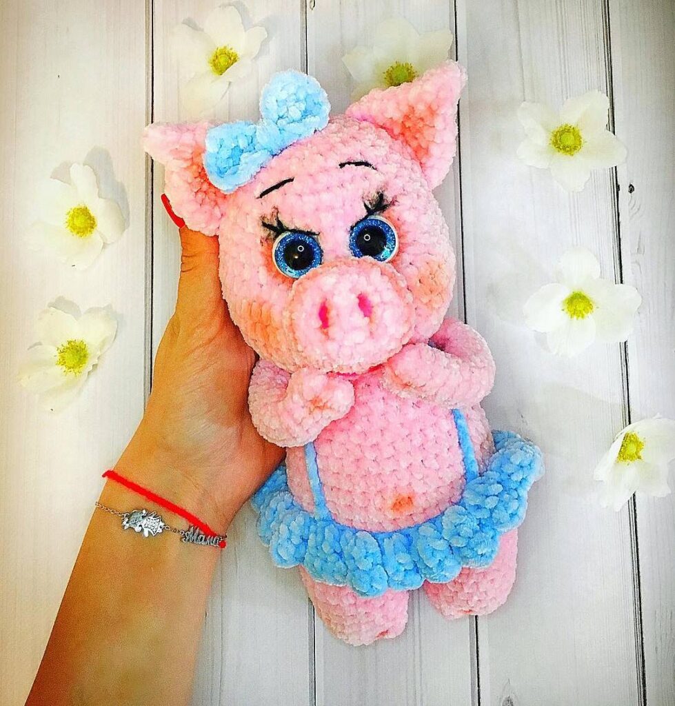 Amigurumi Crochet Piggy Dunka Free Pattern-1