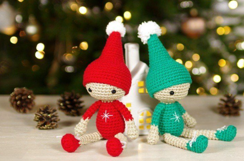 Amigurumi Crochet Christmas Elf Free Pattern-1