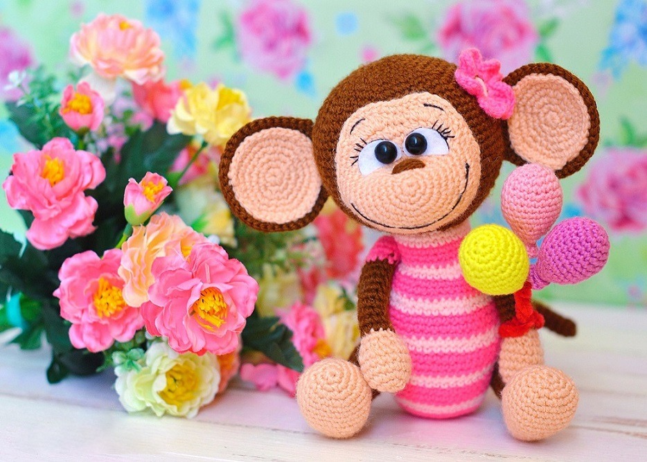 Amigurumi Crochet Monkey Girl Free Pattern-1