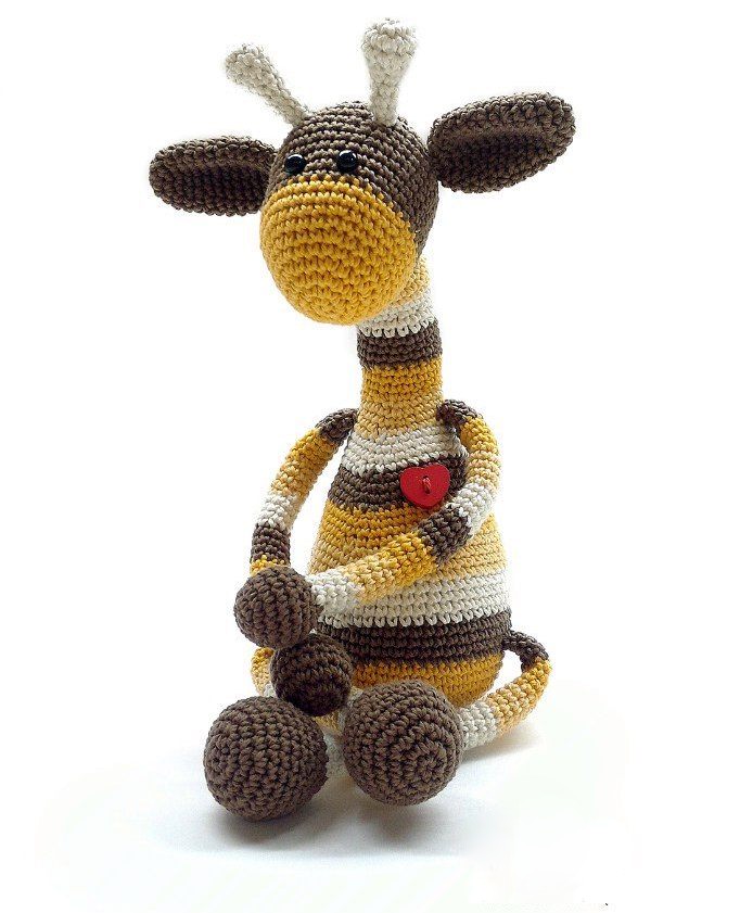 Amigurumi Crochet Striped Giraffe Free Pattern-1