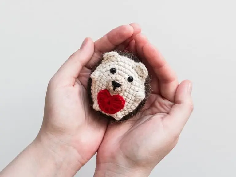 Amigurumi Crochet Valentine Little Hedgehog Free Pattern-1