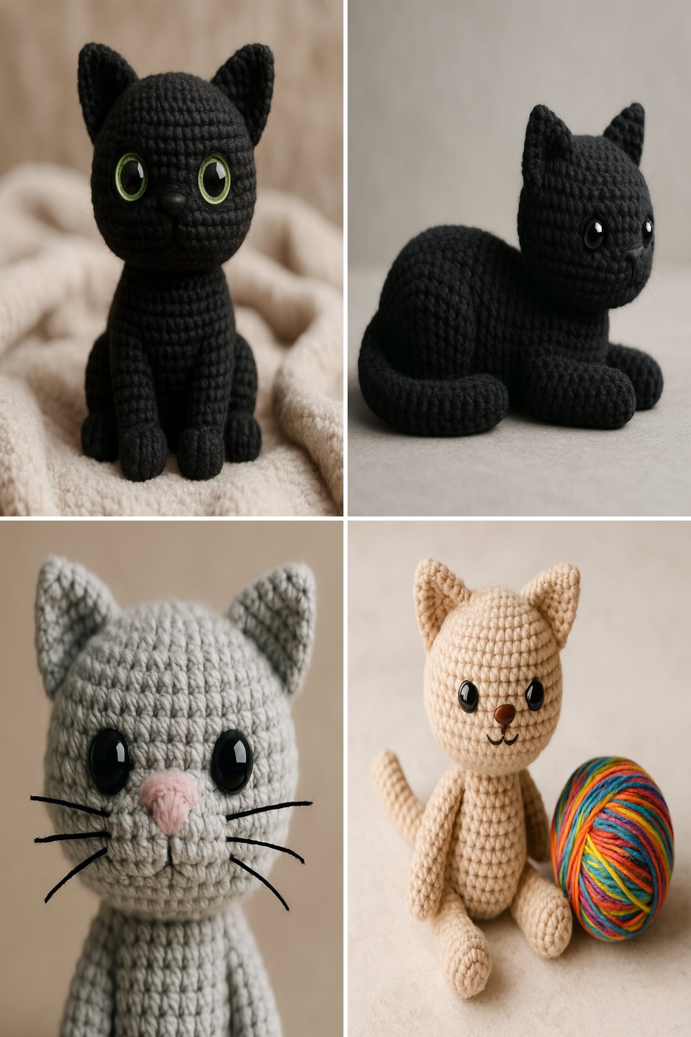 Adorable Crochet Cat Free Pattern – Amigurumi Delight