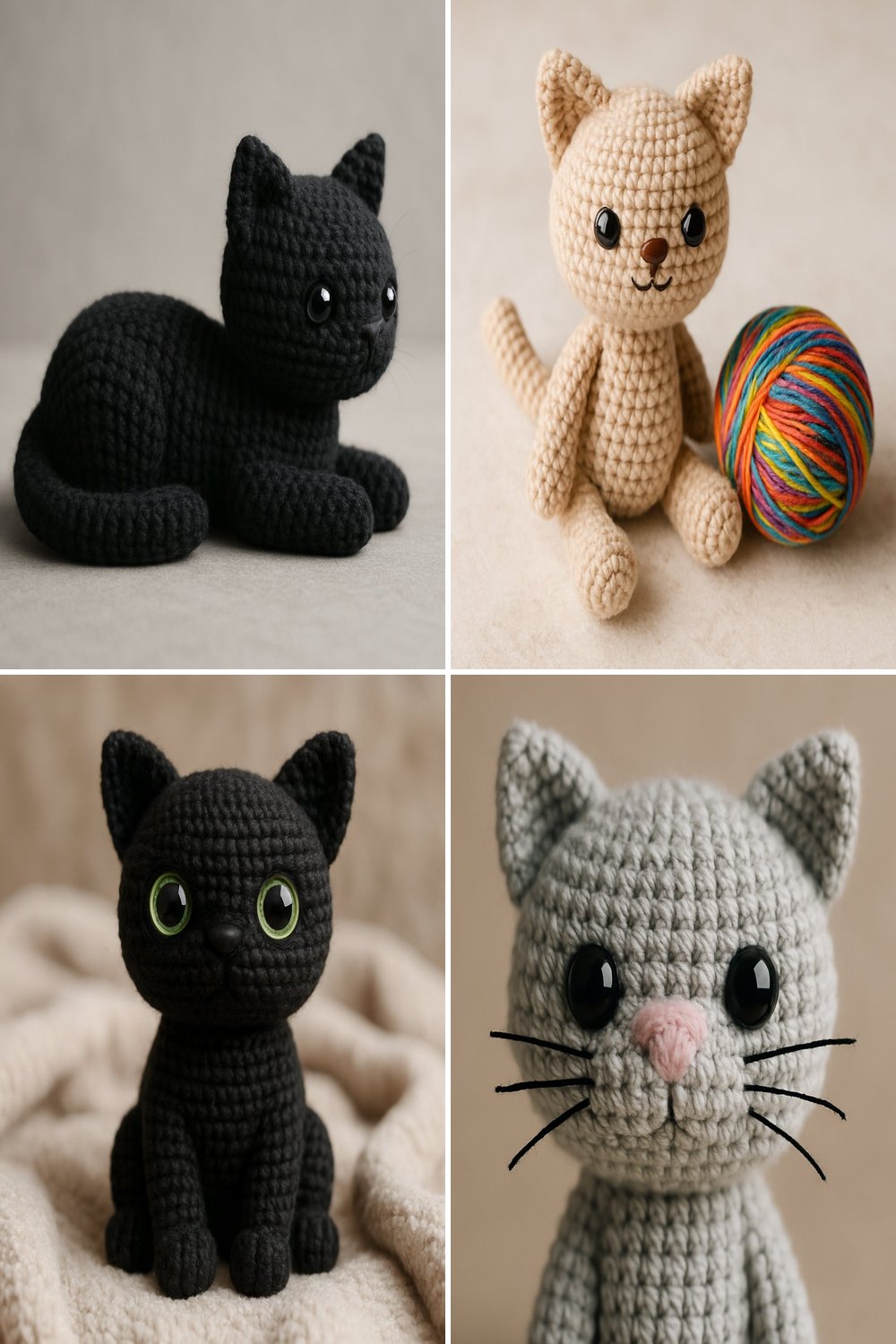 Adorable Crochet Cat Free Pattern – Amigurumi Delight