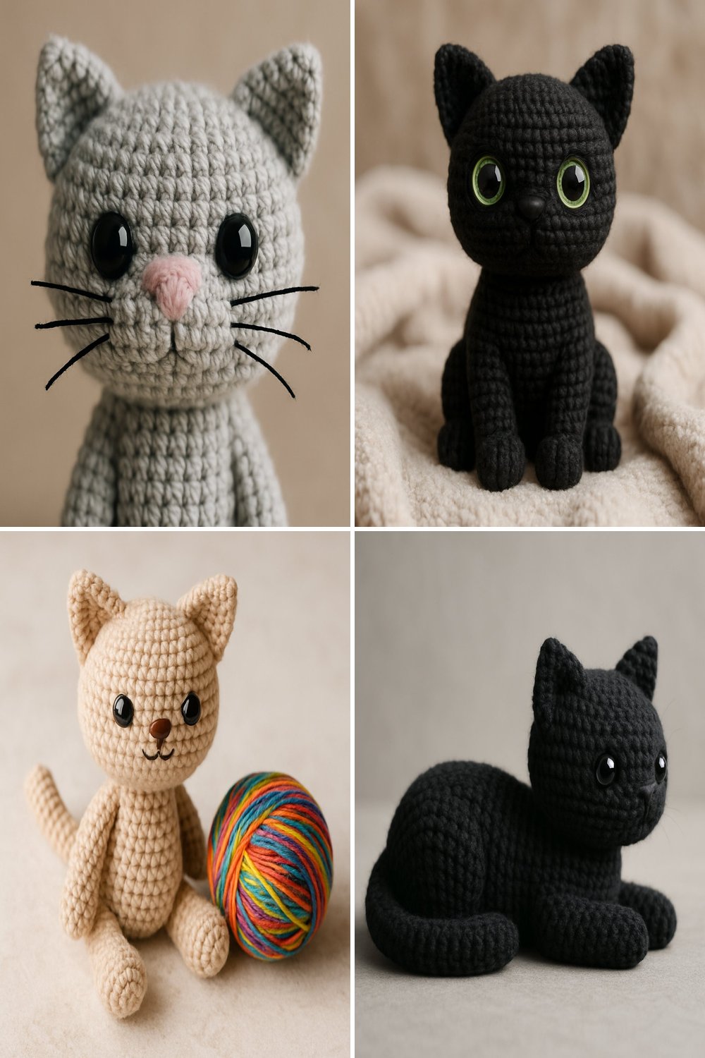 Adorable Crochet Cat Free Pattern – Amigurumi Delight