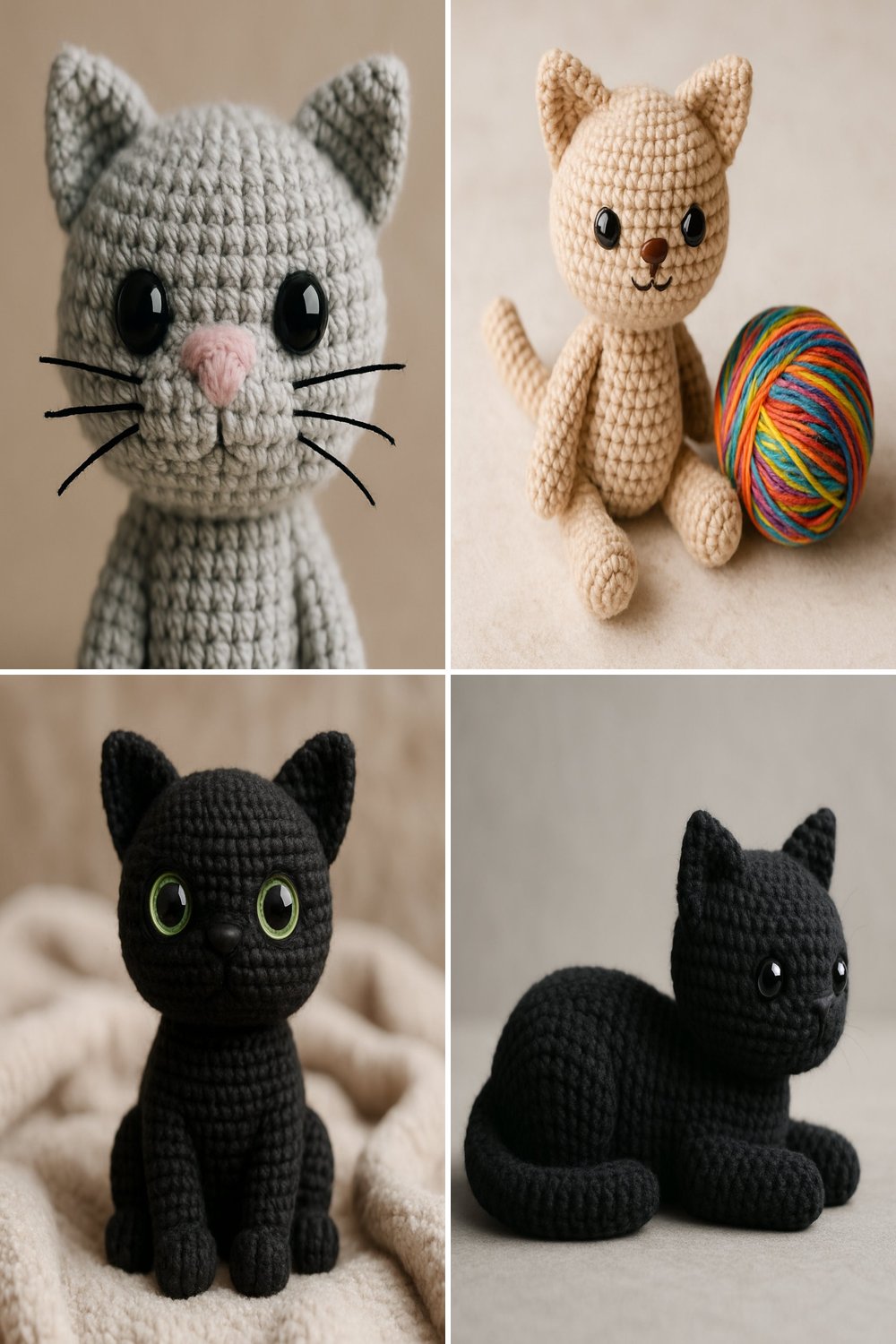 Adorable Crochet Cat Free Pattern – Amigurumi Delight