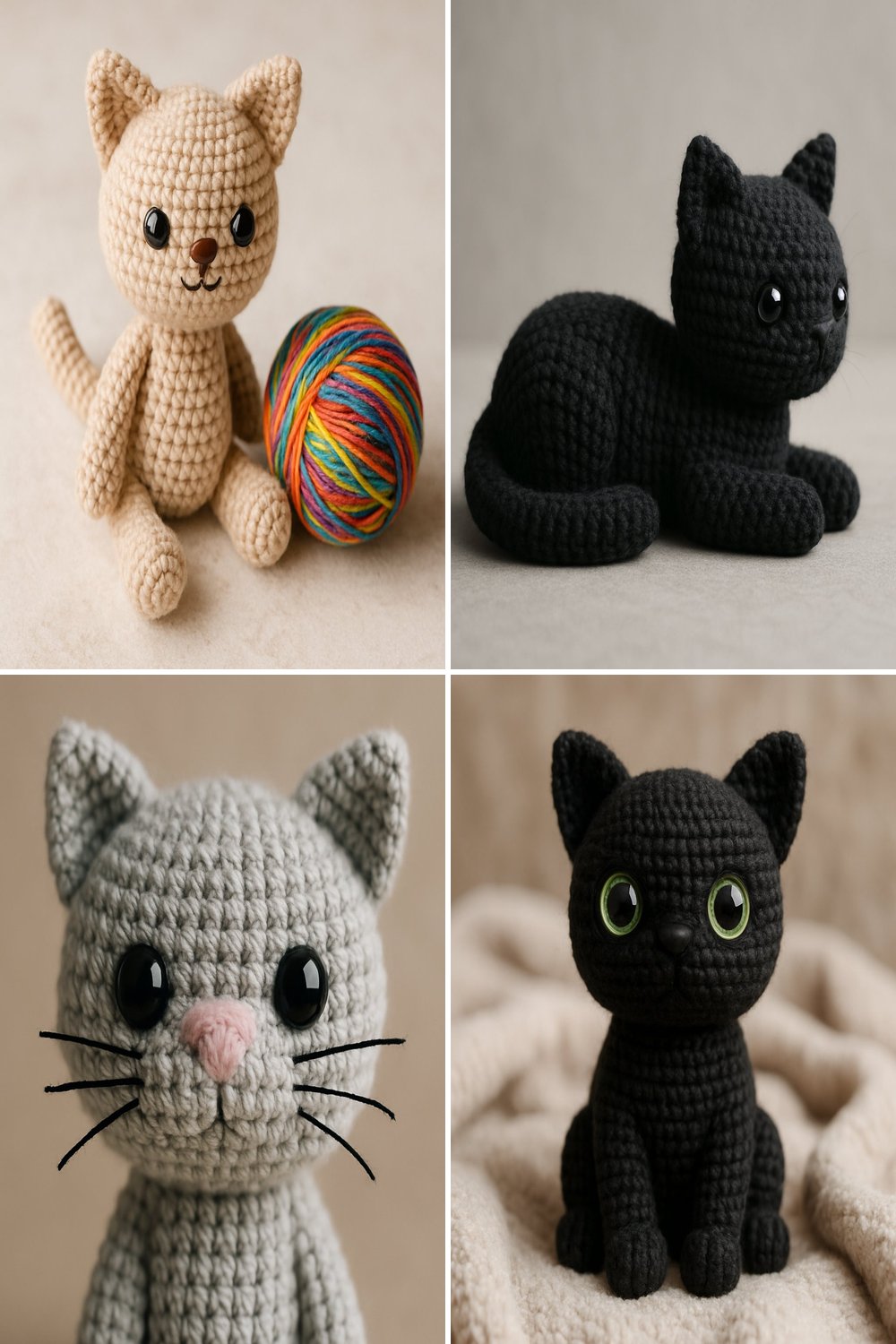Adorable Crochet Cat Free Pattern – Amigurumi Delight