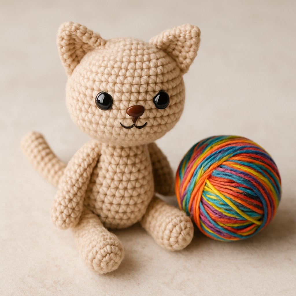 Adorable Crochet Cat Free Pattern – Amigurumi Delight