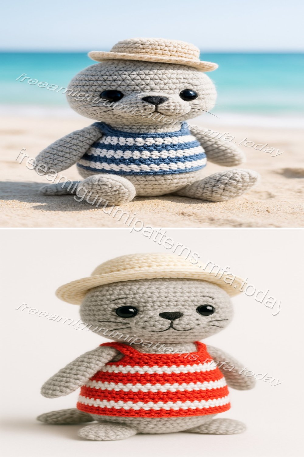 Free Crochet Pattern: Adorable Amigurumi Fur Seal