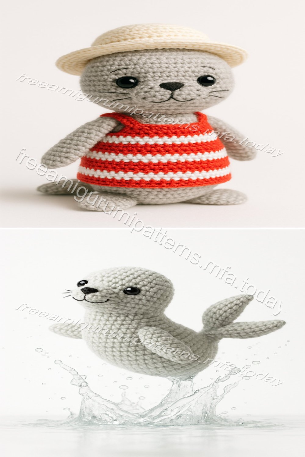 Free Crochet Pattern: Adorable Amigurumi Fur Seal
