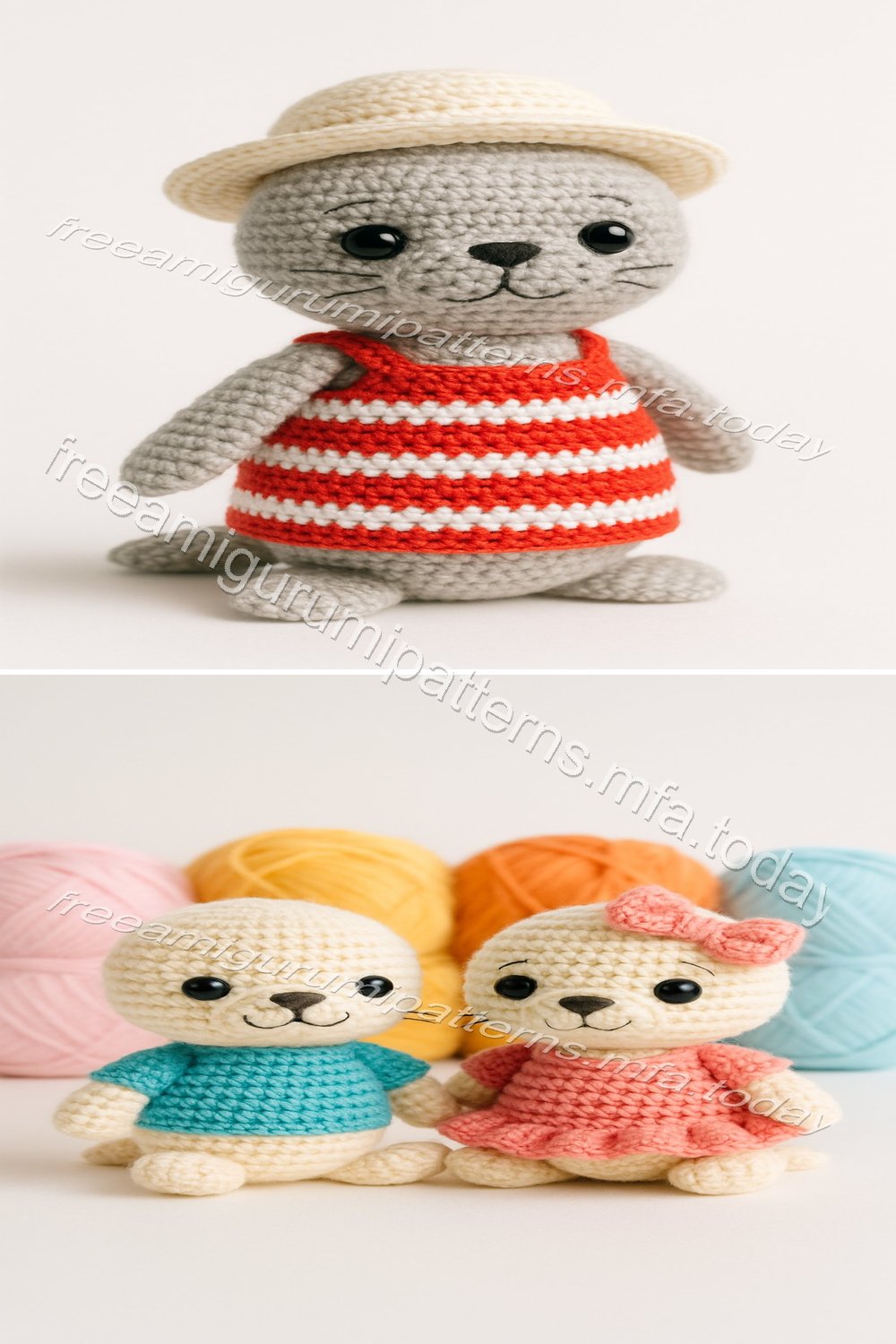 Free Crochet Pattern: Adorable Amigurumi Fur Seal