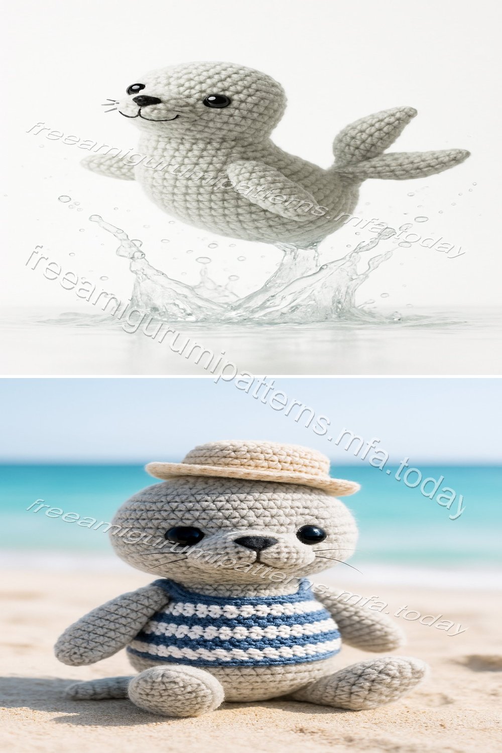 Free Crochet Pattern: Adorable Amigurumi Fur Seal