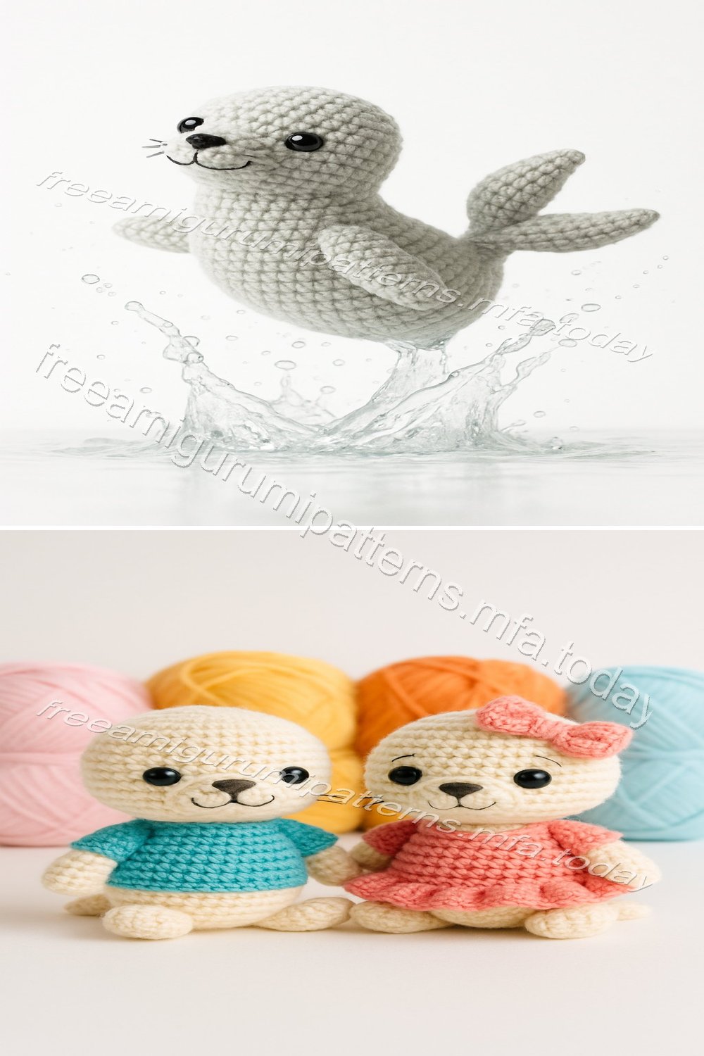 Free Crochet Pattern: Adorable Amigurumi Fur Seal