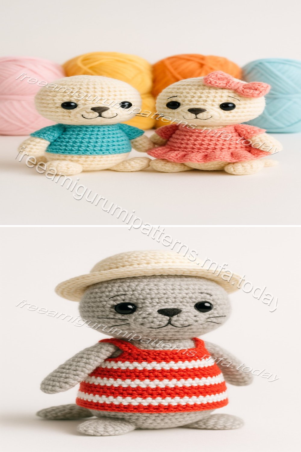 Free Crochet Pattern: Adorable Amigurumi Fur Seal