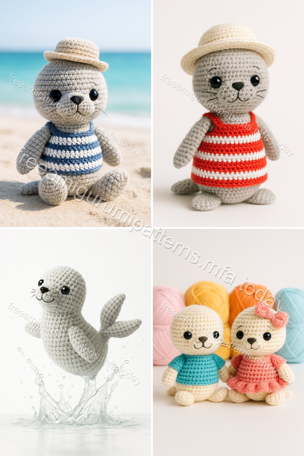 Free Crochet Pattern: Adorable Amigurumi Fur Seal