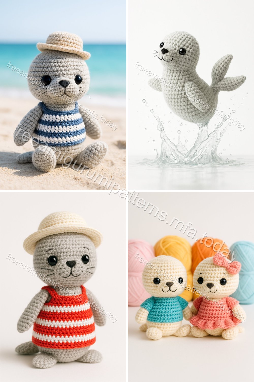 Free Crochet Pattern: Adorable Amigurumi Fur Seal