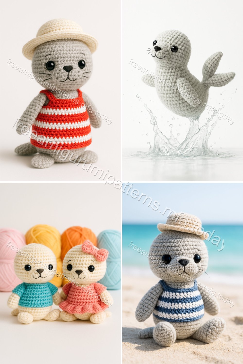 Free Crochet Pattern: Adorable Amigurumi Fur Seal
