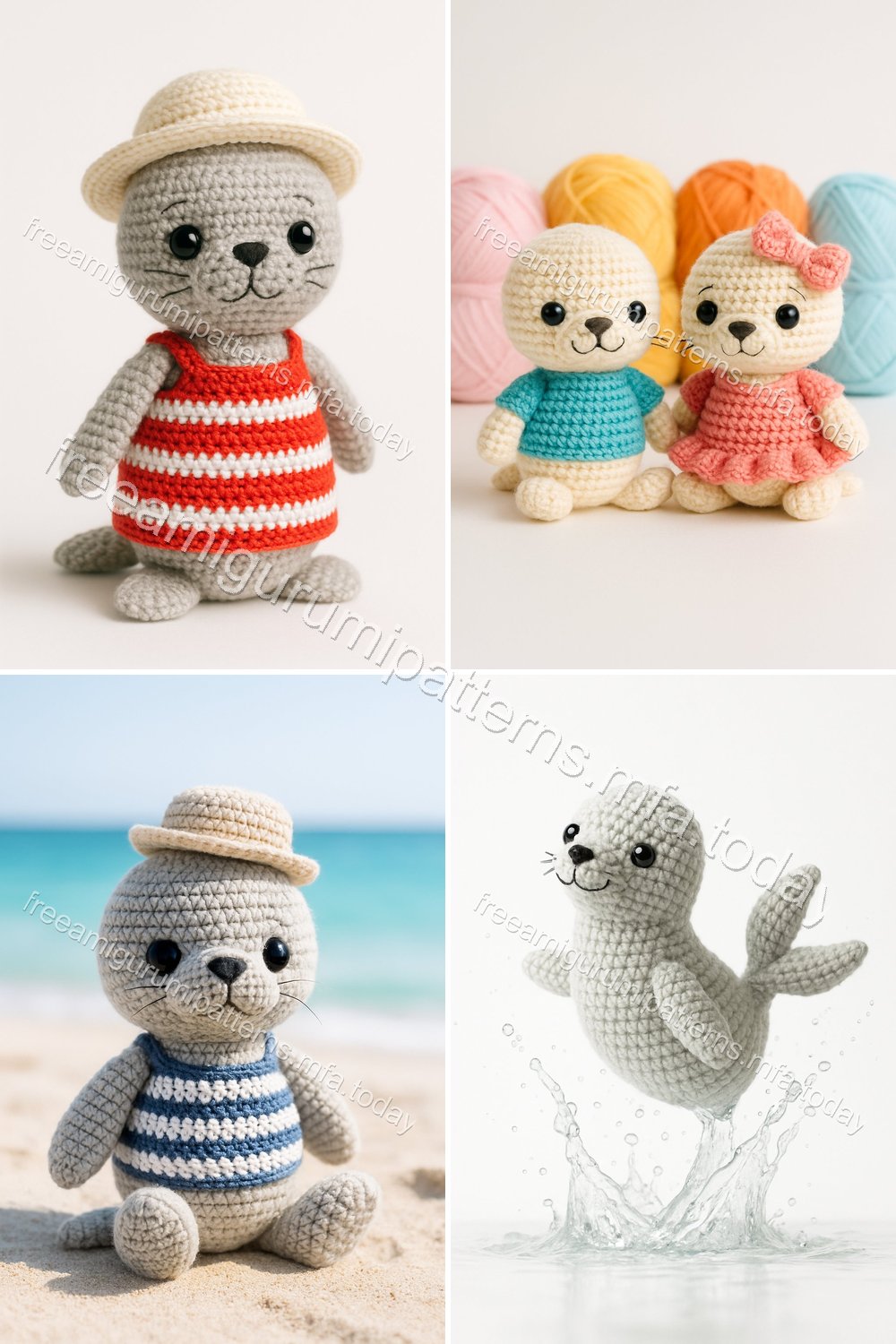 Free Crochet Pattern: Adorable Amigurumi Fur Seal