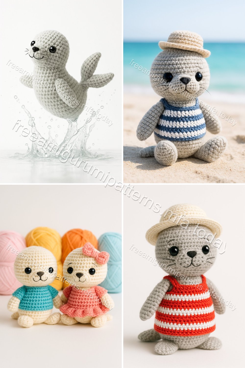 Free Crochet Pattern: Adorable Amigurumi Fur Seal