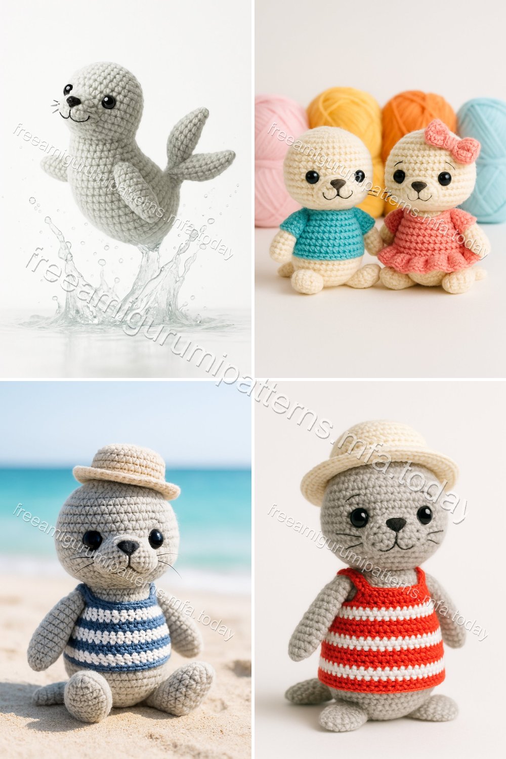 Free Crochet Pattern: Adorable Amigurumi Fur Seal