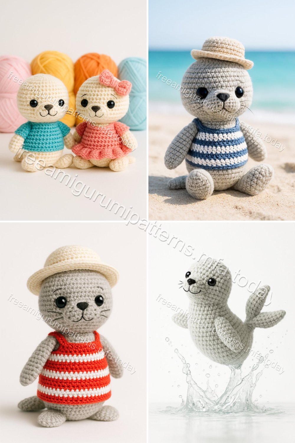 Free Crochet Pattern: Adorable Amigurumi Fur Seal