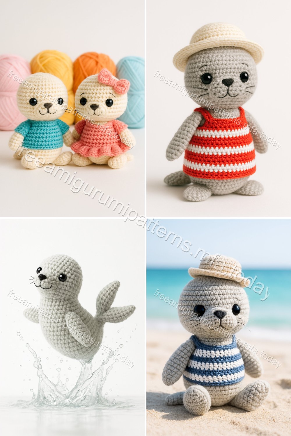 Free Crochet Pattern: Adorable Amigurumi Fur Seal