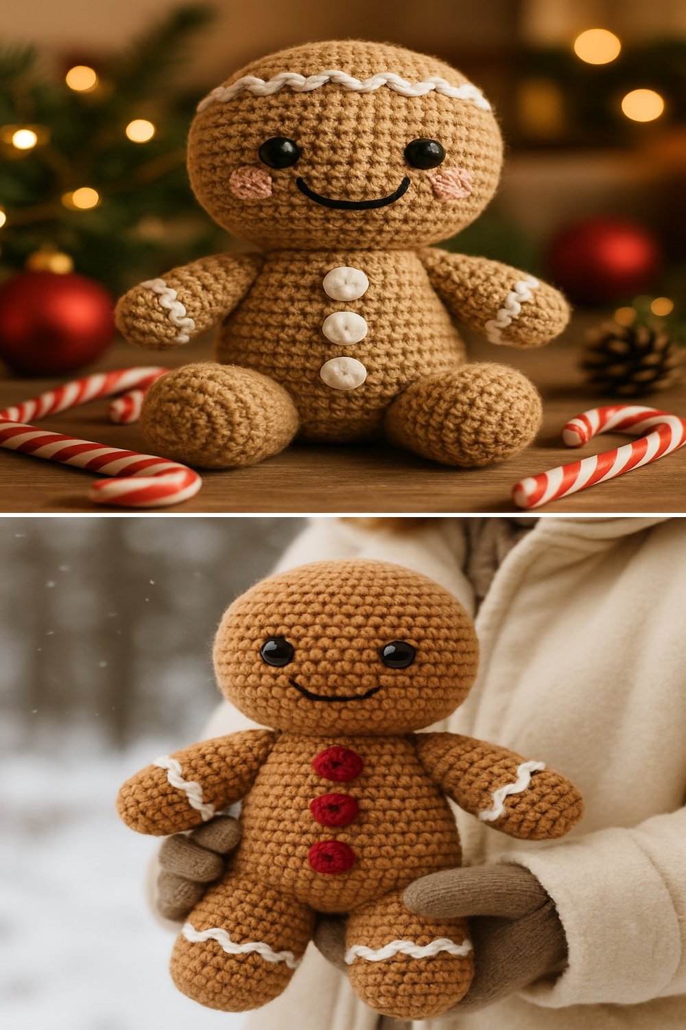 Free Crochet Pattern for a Whimsical Amigurumi Gingerbread Man