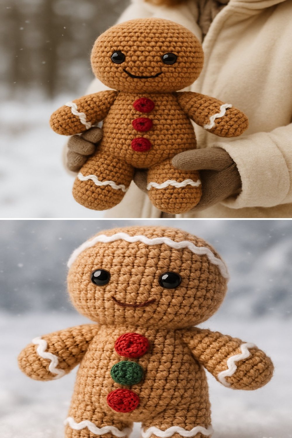 Free Crochet Pattern for a Whimsical Amigurumi Gingerbread Man