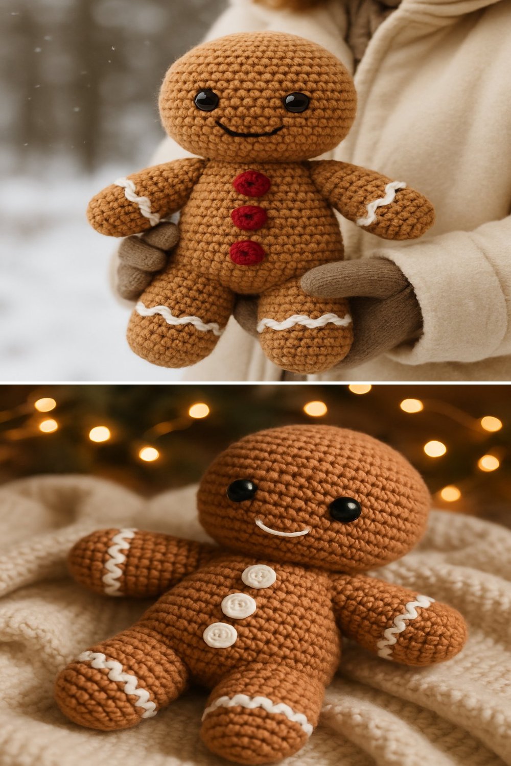 Free Crochet Pattern for a Whimsical Amigurumi Gingerbread Man