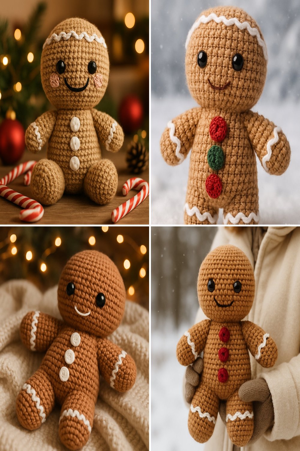 Free Crochet Pattern for a Whimsical Amigurumi Gingerbread Man