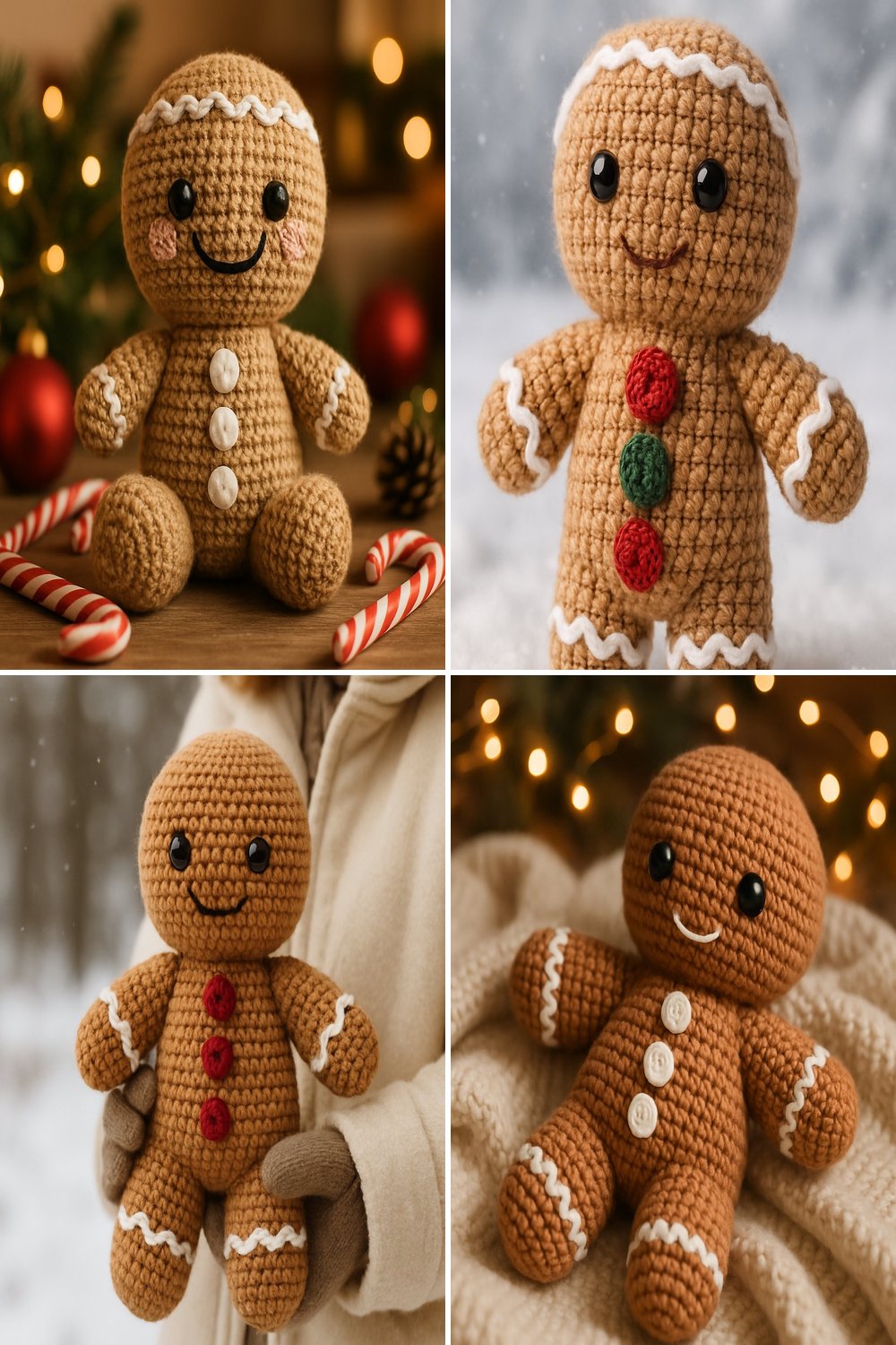 Free Crochet Pattern for a Whimsical Amigurumi Gingerbread Man