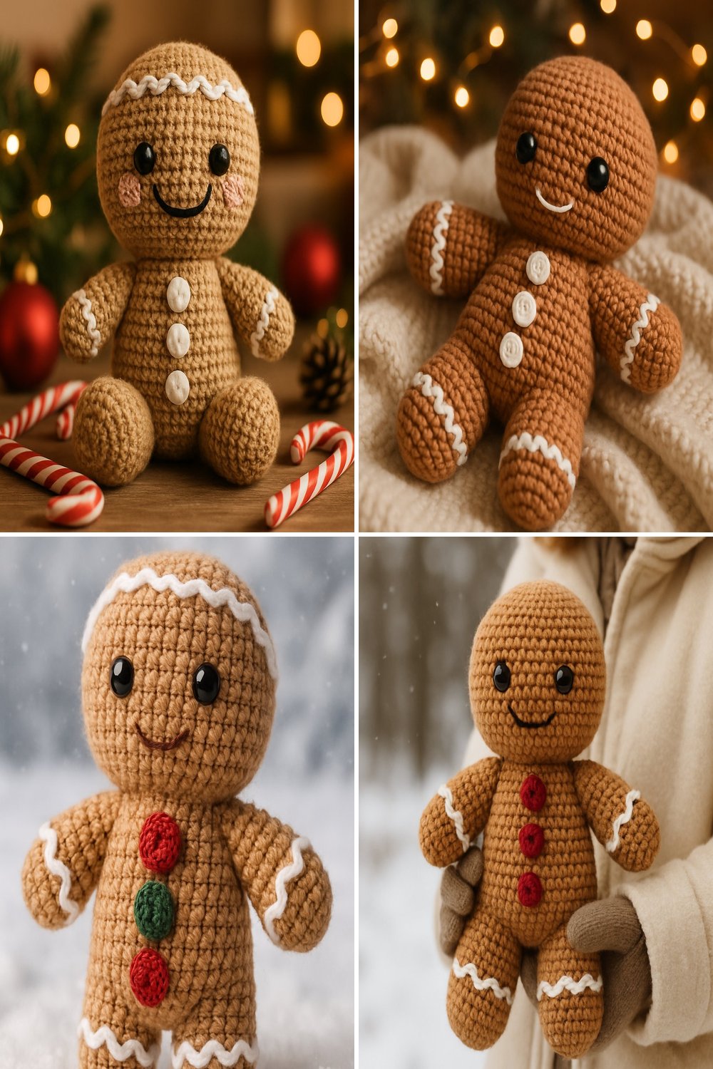 Free Crochet Pattern for a Whimsical Amigurumi Gingerbread Man