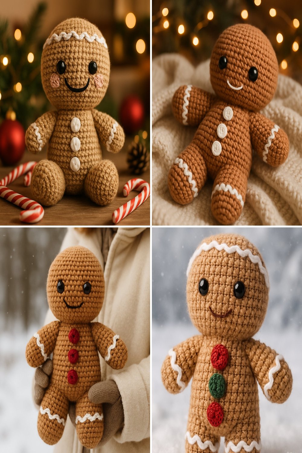 Free Crochet Pattern for a Whimsical Amigurumi Gingerbread Man