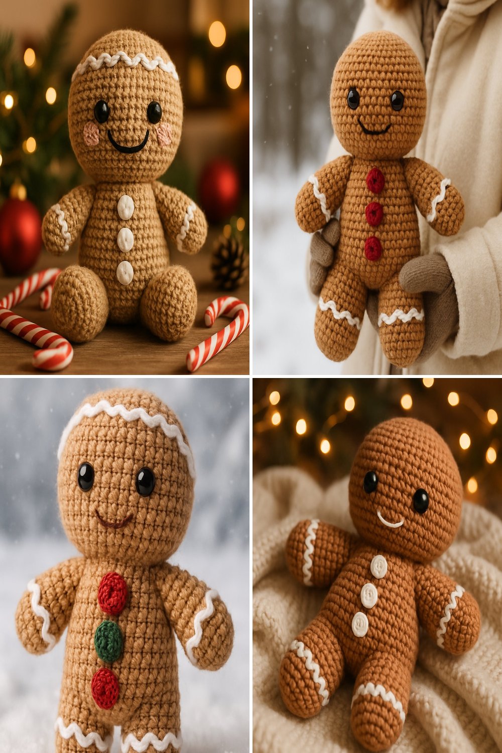 Free Crochet Pattern for a Whimsical Amigurumi Gingerbread Man