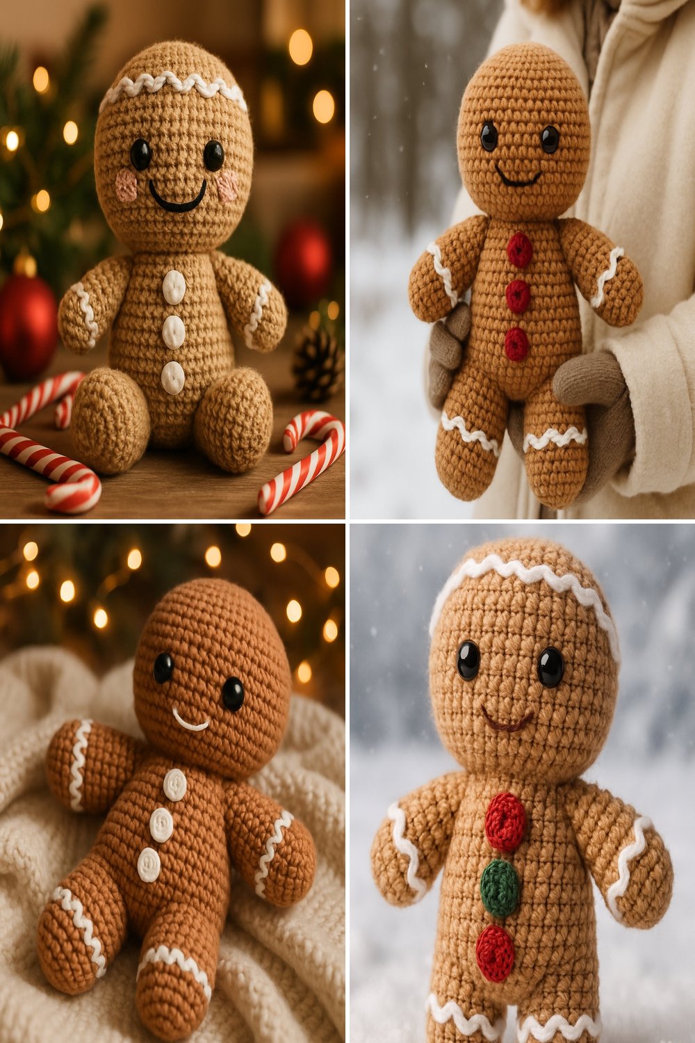 Free Crochet Pattern for a Whimsical Amigurumi Gingerbread Man
