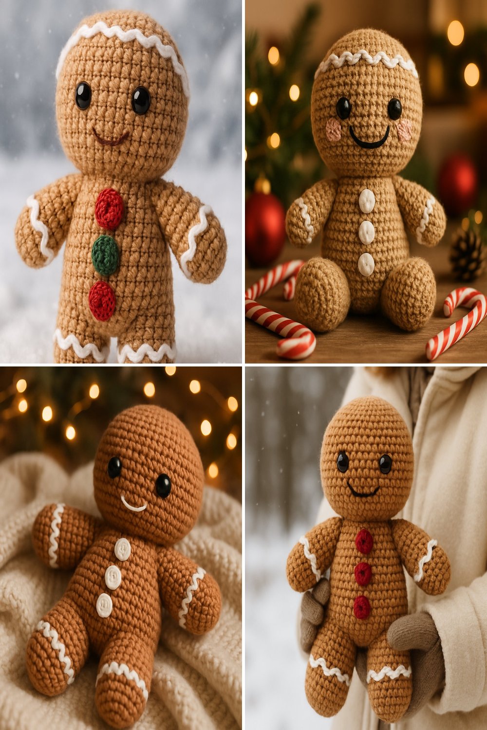 Free Crochet Pattern for a Whimsical Amigurumi Gingerbread Man